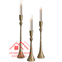 Centres de table nouveauté métal aluminium T support de lumière forme ronde en aluminium moulé bougeoirs pour le dîner - Product Image 2