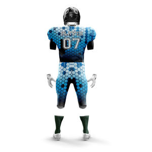 Uniformes de Fútbol Americano Personalizados, Conjunto de Camiseta y Pantalones Cortos, Transpirable, 100% Poliéster, Secado Rápido, Tallas Grandes, Uniformes Unisex, Bajo Impuesto - Product Image 5