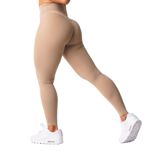 <b>High</b> Quality Women's <b>High</b>-<b>Waisted</b> Solid Yoga Shorts Eco-Friendly Quick Dry Fitness Wear Custom Logo - Product Image 6