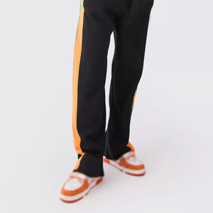 Survêtements évasés en tissu 100% coton pour hommes en plusieurs couleurs OEM Custom Made Logo Design Men Flare Tracksuits à bas prix - Product Image 5