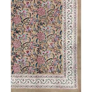 Hand Block Printed 100% Cotton King Size Double Bedsheet with Pillow Covers 3-Piece <b>Set</b> Floral Pattern <b>Comforter</b> for Home Use - Product Image 2