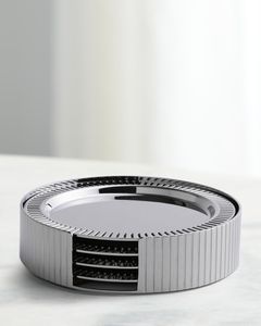 ถาดรองแก้วโลหะทนทานพร้อมพื้นผิวที่แข็งแรงเหมาะสำหรับใช้ในชีวิตประจำวันร้านอาหารครอบครัวห้องครัวและอพาร์ตเมนต์ที่ทันสมัย - Product Image 1