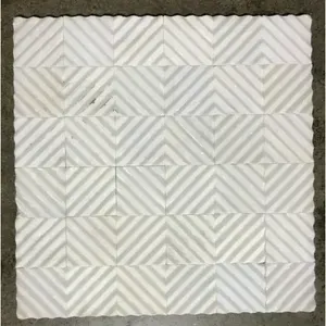 12X12กระเบื้องผนังหินสีรุ้งประกายประกายสีขาวแบบผนังกระเบื้องภายในสำหรับผนังพื้นกล่อง5 T-32สำหรับการตกแต่งภายใน - Product Image 1