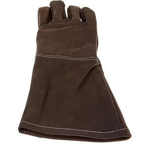 Soldadura Industrial de cuero 15,7 "Guantes de soldadura reforzados de cuero de manga larga Función Guantes de seguridad industrial anticalor - Product Image 4