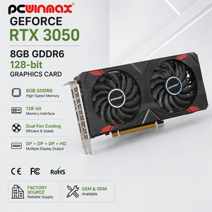 PCWINMAX Nueva Tarjeta Gráfica Original RTX 3050 8GB GDDR6 128Bit de Doble Ventilador para Juegos, Venta al por Mayor para Computadoras de Escritorio, Rendimiento <span class=keywords><strong>1080P</strong></span> - Product Image 1