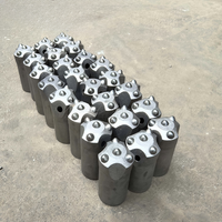 Forets de perçage de roche de haute qualité et durables à 7 boutons, 32mm-41mm, en acier forgé à haute teneur en manganèse pour marteau-piqueur et outil de forage de roche