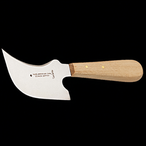 Couteau Don Carlos en forme de quart de lune, lame de 100 mm, manche en bois clair - Product Image 3