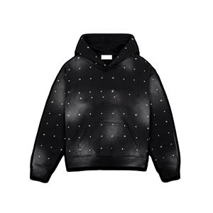 Kivotech Vente en gros Usine Personnalisé Strass Hoodies avec 100% Pur Coton et Pull Strass Hommes Hoodies - Product Image 3