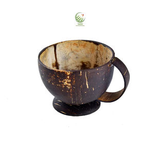 Tasses et soucoupes à thé en coquille de noix de coco naturelle 100% les plus vendues prix de gros tasse à café - Product Image 3