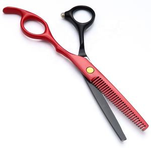 Juego de tijeras de corte de pelo ajustables de Color dorado profesional, tijeras de peluquero de acero inoxidable de 2 piezas con reposapiés - Product Image 2
