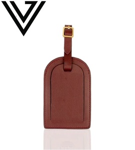 Étiquette de bagage de voyage en cuir de chèvre véritable, durable, fabriquée à la main, élégante, design ouvert, couleurs vives, petit portefeuille RFID - Product Image 2