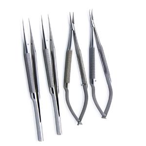 Ensemble d'instruments microchirurgicaux Micro ciseaux et pince à épiler personnalisés en acier inoxydable à usage hospitalier de qualité supérieure - Product Image 2
