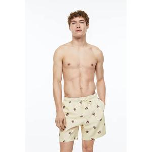 100% coton mi-taille Compression Shorts pour hommes haute qualité mode tricoté tissage solide Style décontracté élastique taille fermeture - Product Image 1