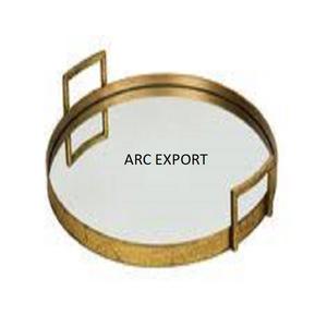 Bandejas decorativas de artículos de hotel de lujo, venta al por mayor, bandejas de decoración de Metal, bandeja de artículos de servidor para accesorios de utensilios de cocina a buen precio - Product Image 5