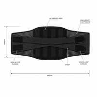 Ceinture de soutien lombaire respirante en maille avec 4 baleines de renforcement pour le soulagement de la sciatique et des douleurs du bas du dos, idéale pour les levages lourds