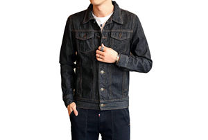 Chaqueta Vaquera Transpirable de Corte Original, Lavado Ácido, Estilo Casual a la Cadera para Invierno, Diseño Desgastado para Ropa de Calle y Formal - Product Image 6