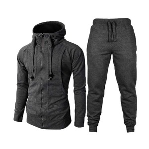 Conjuntos de chándal para hombre Sudadera con capucha y pantalones Mujer Jersey con capucha de color sólido + Pantalones Traje Ropa deportiva informal Conjuntos Hombre - Product Image 3