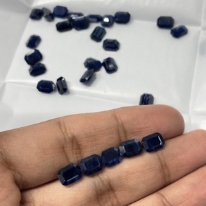 Natural <b>Blue</b> <b>Sapphire</b> Octagon Radiant shape Faceted Emerald Cut Loose Gemstone For Jewelry Precious Certified 2x4mm to 8x10mm - Product Image 4