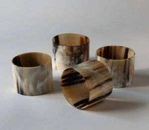 ผ้าเช็ดปากแตรทำด้วยมือธรรมชาติหรูหราเครื่องใช้บนโต๊ะอาหารทำจากเรซินหรูหราสำหรับงานแต่งงานของขวัญแต่งงานแบบเรียบง่ายไม่เหมือนใคร - Product Image 4