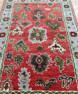 Alfombra India hecha a mano con patrón abstracto para dormitorio, sala de estar u oficina, tienda en línea para alfombra de área personalizada, alta venta - Product Image 3