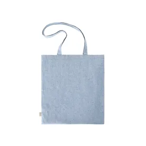 Borsa shopper in cotone riciclato PLANET, merchandising sostenibile - Product Image 4