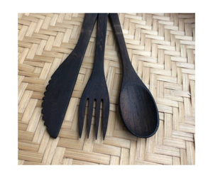 Ustensiles de cuisine en bois faits à la main, cuillère, spatule, louche, fourchette en bois naturel, ensemble d'outils de cuisine pour les acheteurs en gros - Product Image 6