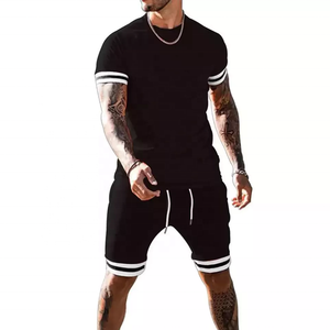 Ensemble t-shirt et short à manches courtes pour l'été, tenue de jogging deux pièces, Offre Spéciale - Product Image 4