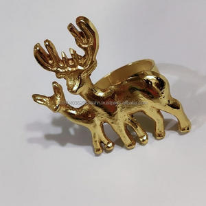 Anneaux de serviette et cerceaux de serviette en métal fantaisie élégants dans toutes les finitions or argent or rose en tailles personnalisées - Product Image 6