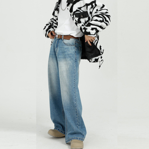 Custom <b>Men</b> Outfit Baggie Flared <b>Jeans</b> Pants OEM Custom Fit Denim Pants Customized Baggy Distressed <b>Men's</b> <b>Jeans</b> - Product Image 3