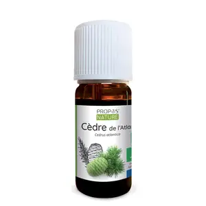 ATLAS huile essentielle de cèdre-CEDRUS elastica-huile essentielle certifiée biologique-10 ML