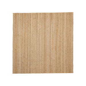 Tapis carré en jute naturel moderne fait à la main lavable écologique tissage plat salon chambre salle à manger haute durabilité naturel - Product Image 2