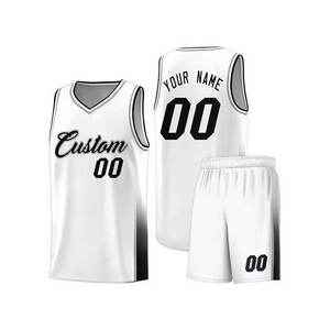 Vêtements de basket-ball Vintage 100% Polyester réversible maillot de basket-ball formation basket-ball uniforme ensemble pour hommes - Product Image 4