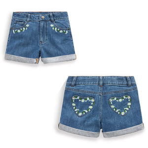 Wholesale Designer Clothing Summer <b>Blue</b> Fringed Denim Shorts Embroidery Fashion Brand Ripped <b>Jean</b> Shorts <b>Women</b> - Product Image 1