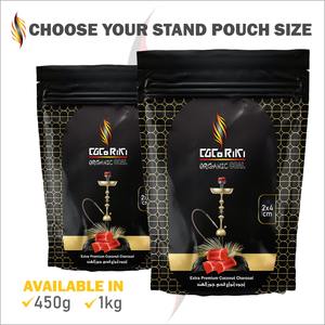 Charbon de bois noir haut de gamme à haute efficacité-Coquille de noix de coco narguilé Shisha narguilé multi-taille longue durée de combustion produits chimiques énergétiques - Product Image 6