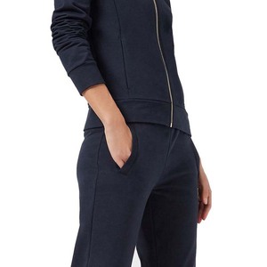 Survêtement pour femme de qualité supérieure avec logo personnalisé, séchage rapide, respirant, léger, uni, pour l'hiver, fermeture éclair - Product Image 3