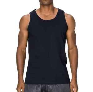 Débardeur sans manches pour homme à imprimé palmiers tropicaux, col rond, respirant, tricoté, décontracté, pour l'été - Product Image 2