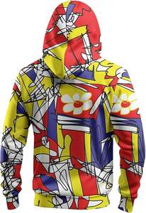 Sweat-shirts à capuche en coton pour hommes, design personnalisé, prix bas – Respirants et écologiques, imprimés en relief, anti-boulochage - Product Image 3