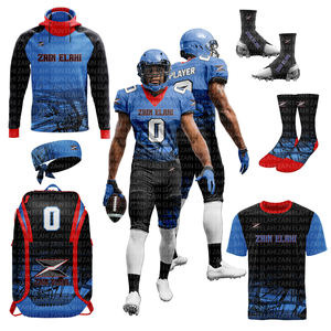 2025 américain qualité usine sublimé jeunesse attirail sergé uniforme personnalisé Clubs équipes pour Football américain court respirant - Product Image 1