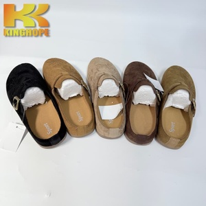 Mules en daim et cuir PU pour femmes, style Birkenstock, motif de feux d'artifice brodés - Product Image 2