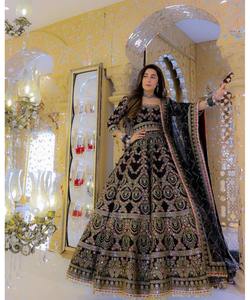 Sezylehengacholi สำหรับเจ้าสาวในงานแต่งงานมีกระจกหนาและงานปักเลื่อม - Product Image 4