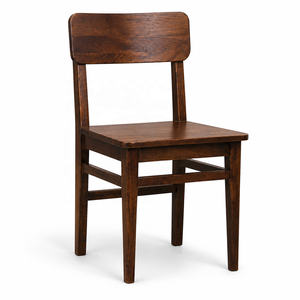 Solid Wood Dining Chair | Rustic Wooden Chair Living Room Furniture | Custom Color Industrial Design Seat | AKKU ART EXPORTS - Product Image 1