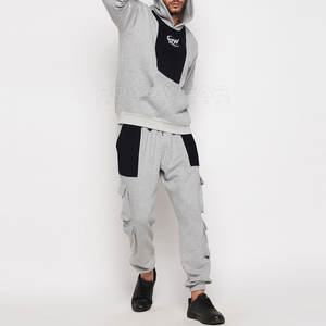 Survêtement en polaire pour hommes de haute qualité 2 pièces ensemble de jogging en coton respirant fabriqué au Pakistan dernière conception vêtements de sport à manches longues - Product Image 5