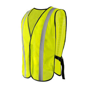 Gilet de sécurité en maille de polyester haute visibilité léger de style veste réfléchissante avec logo personnalisé taille réglable pour les ingénieurs de grande taille hommes - Product Image 2