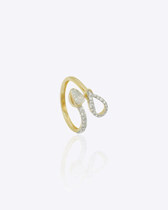 Anillo de Diamantes Polki de Oro de 9K para Mujer, Joyería de Boda India Hecha a Mano, Anillo de Dedo de Diseñador de Moda Nupcial - Product Image 3