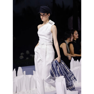 Haut de pétale élégant pour femmes Blouses bas prix en stock Vietnam vêtements OEM Enzo Leo vêtements de mode de haute qualité - Product Image 5