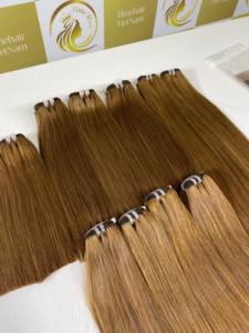 Extensions de cheveux lisses en cheveux vierges de 30 pouces, trame double, couleur parfaite, Timehair Vietnam, fabrication mécanique - Product Image 3