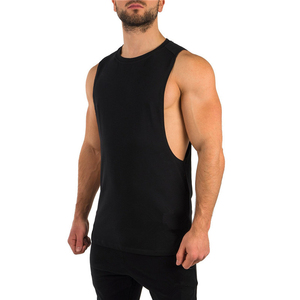 Custom <b>Men's</b> Summer Sleeveless <b>Muscle</b> Fitness Tank <b>Tops</b> Quick-Drying 100% Polyester Knitted Singlet for Outdoor Activities - Product Image 4