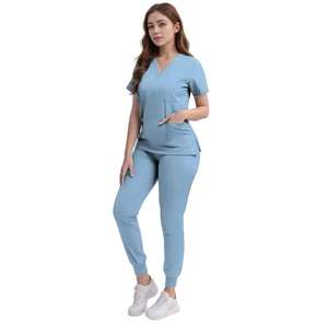 Infirmière uniforme échauffement gommage veste uniforme femmes gommages ensemble médical gommages haut et pantalon survêtement costume haut et pantalon - Product Image 4