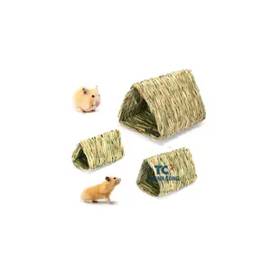 Jolies fournitures pour animaux de compagnie jacinthe d'eau Pet House Woven Seagrass Cat Cages faites à la main du Vietnam