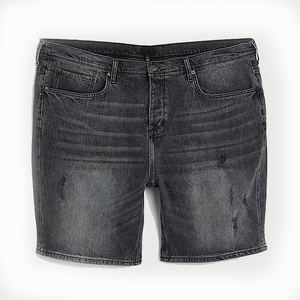 Shorts en jean streetwear pour homme, coupe droite, taille mi-haute, avec coutures solides, tissu écologique et respirant - Product Image 5